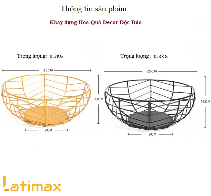 Rổ đựng Trái Cây - Giỏ Đựng Hoa Quả Sơn Tĩnh Điện Cao Cấp Độc Đáo