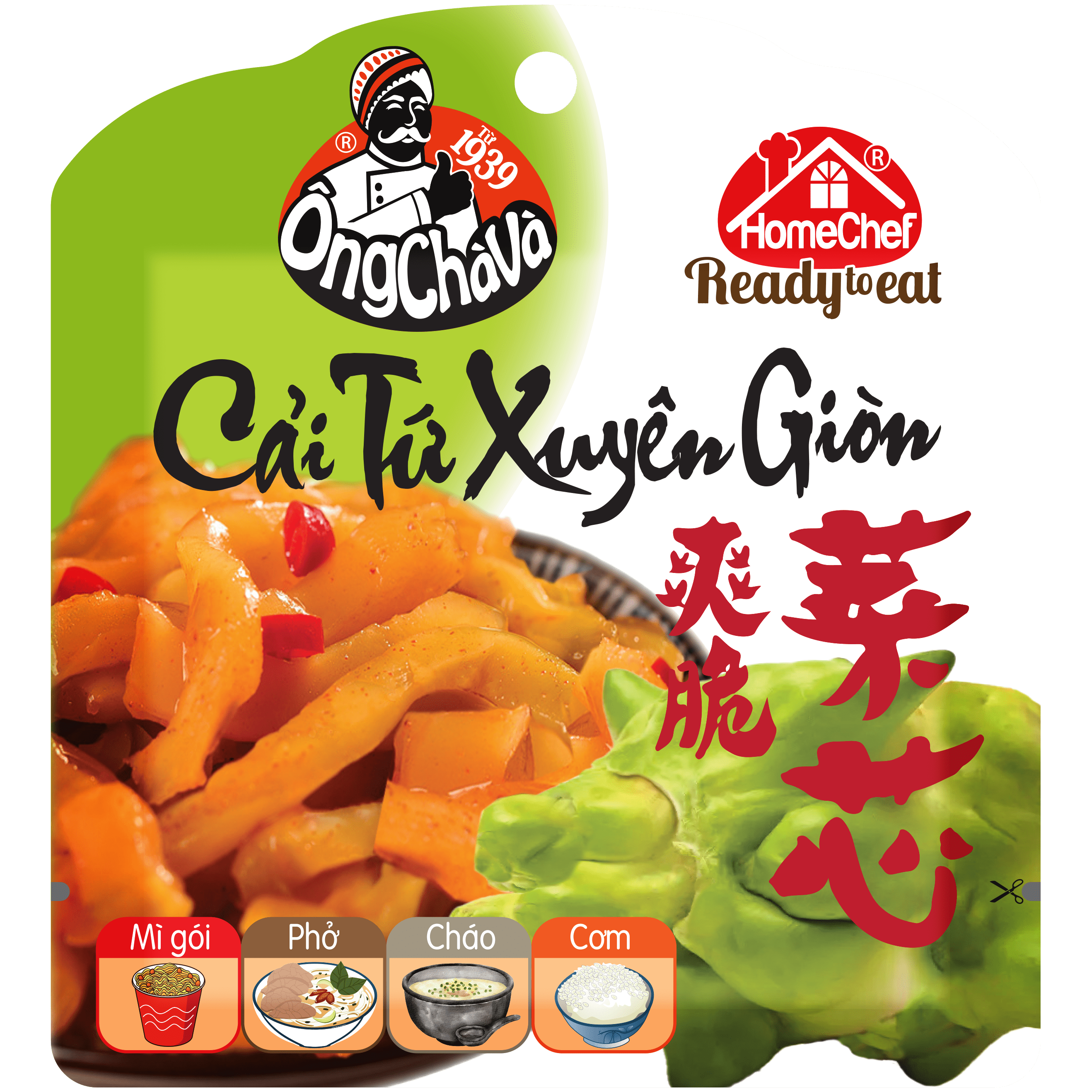 Cải Tứ Xuyên Giòn Ông Chà Và 338g