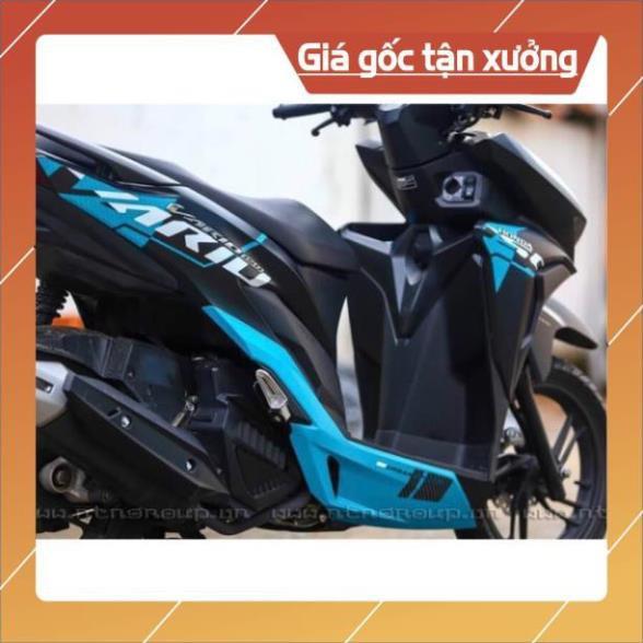 Tem rời Vario xanh lục bảo dán xe đen