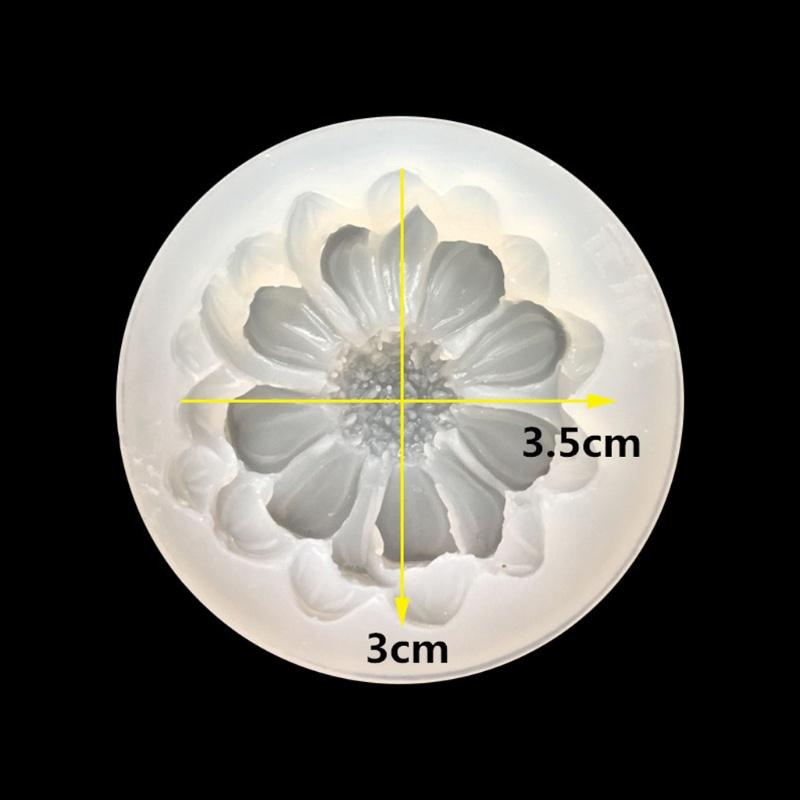 Khuôn Silicon Hoa Cúc 3D