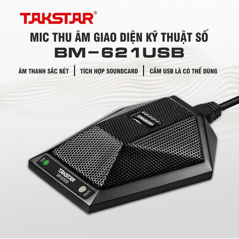 TAKSTAR BM-621 USB, Micro họp trực tuyến, họp online dùng cổng USB, Hàng Chính Hãng