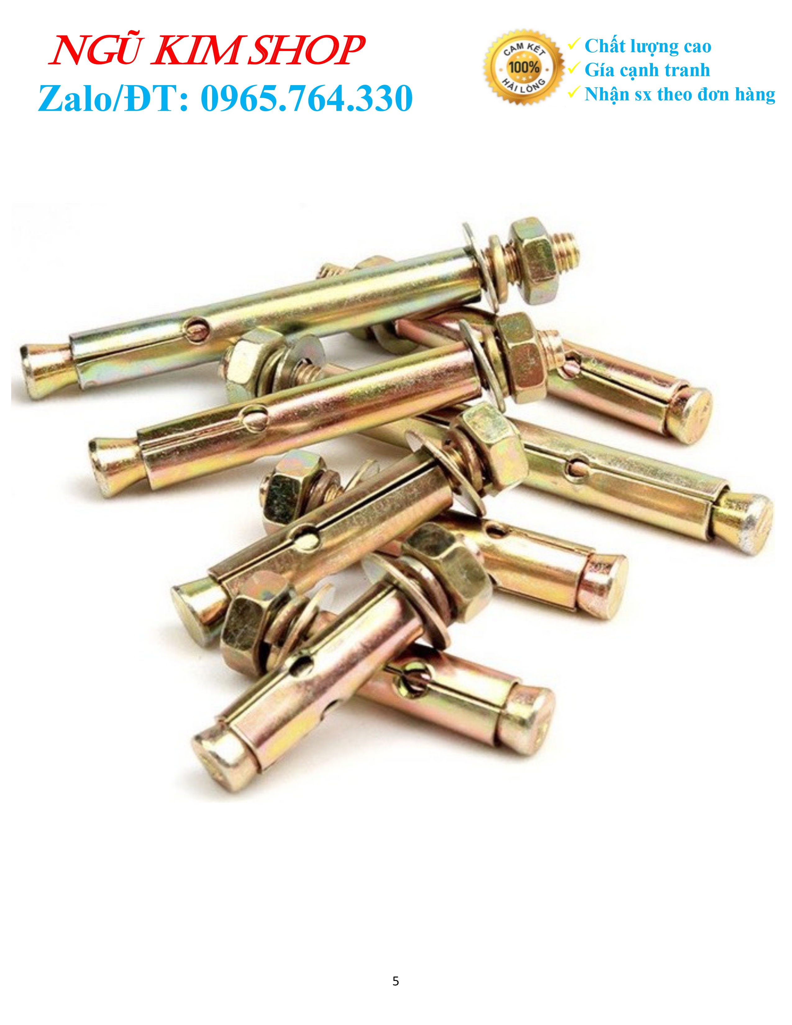 TẮC KÊ NỞ SẮT M6 _ M8 _ M10 _ M12 x 150 mm