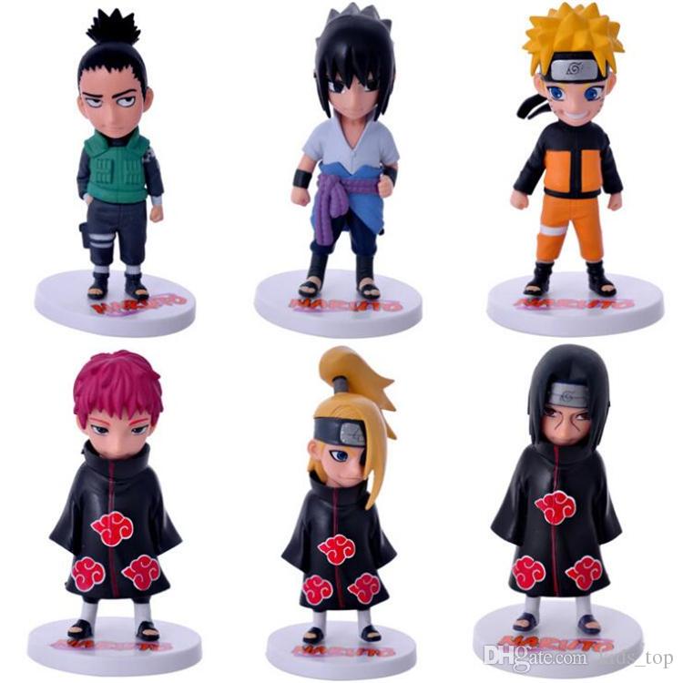 Bộ 06 Mô Hình Nhân Vật Naruto Cao 8-12cm
