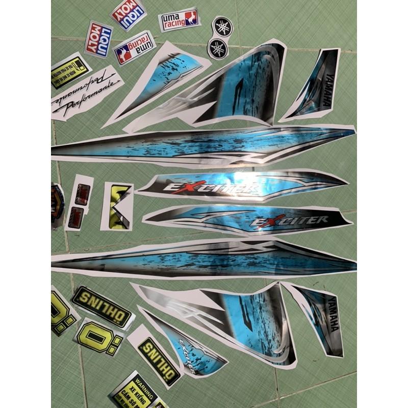 Tem exciter xanh dương crom