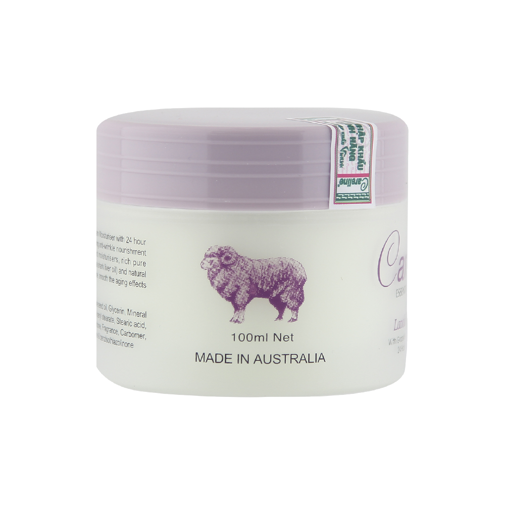 Kem dưỡng da mỡ cừu Careline Lanolin Cream giúp cấp ẩm, ngăn ngừa nếp nhăn 100ml