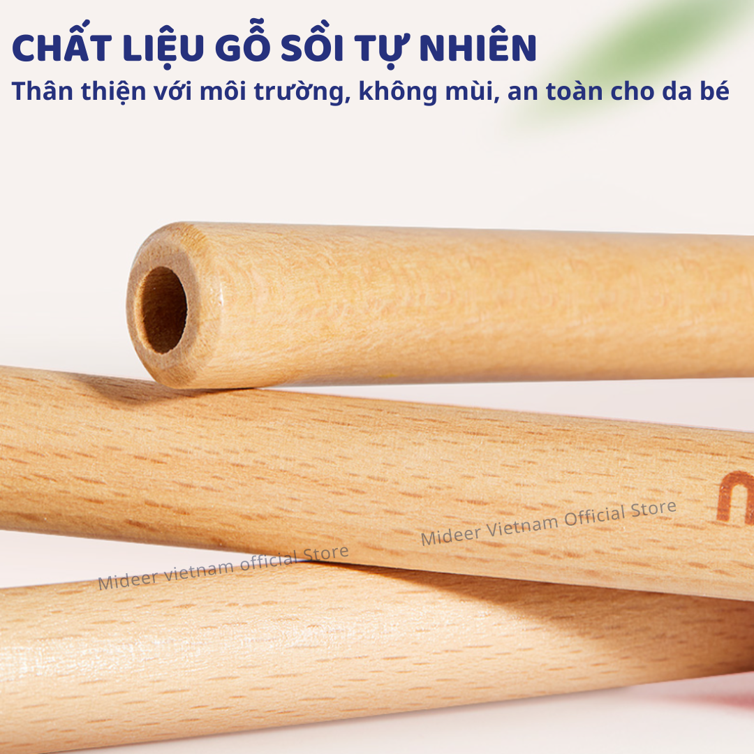 Bộ thổi bóng nổi Mideer Floating Ball Game, đồ chơi trí tuệ cho bé