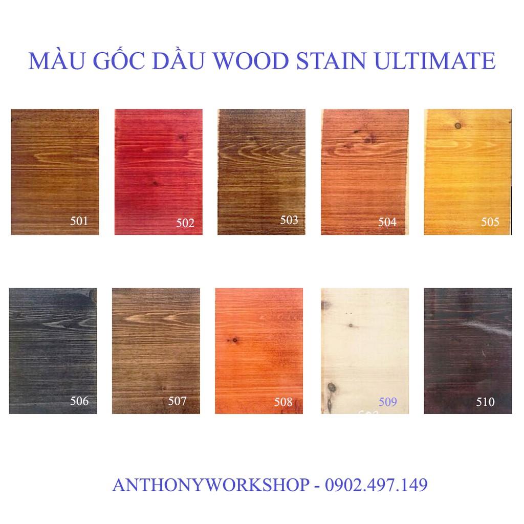 10 mã màu sơn lau gỗ gốc dầu wood stain ultimate creative life