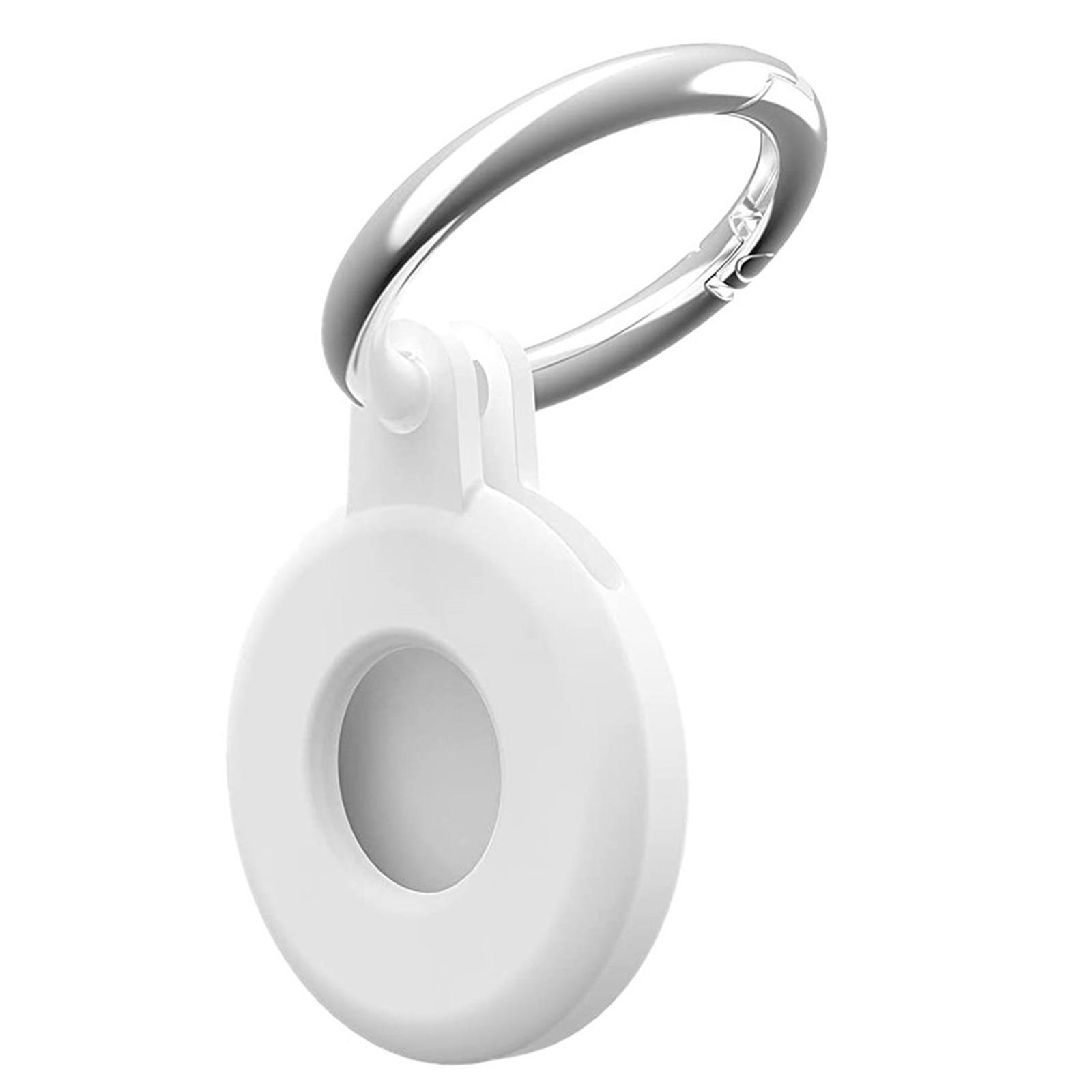 Silicone Case Protector Cover with Keychain Loop Ring Holder Compatible with Air Tags, Anti-scratch