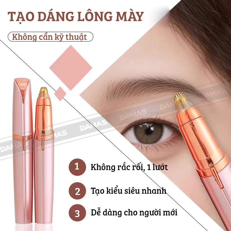 Máy Tỉa Lông Mày Điện Cho Nữ Damas D813 - Sản Phẩm Tiện Lợi - Hàng Chính Hãng