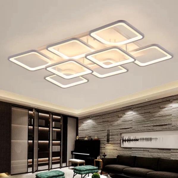 Đèn LED Mâm Ốp Trần MN059 , đèn LED chiếu sáng thắp sáng trang trí Phòng Khách, Đèn trần buồng nghỉ - 3 phương thức Sáng