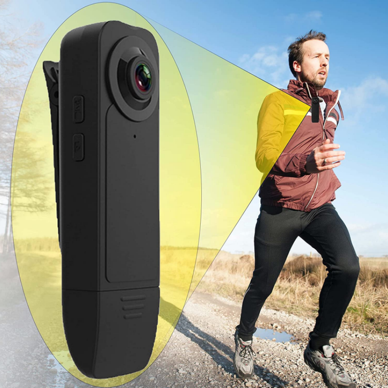 Máy ảnh thể thao ngoài trời trở lại clip 1080p HD Night Vision ghi âm âm thanh phát hiện chuyển động Máy ảnh cổ áo thể thao ngoài trời