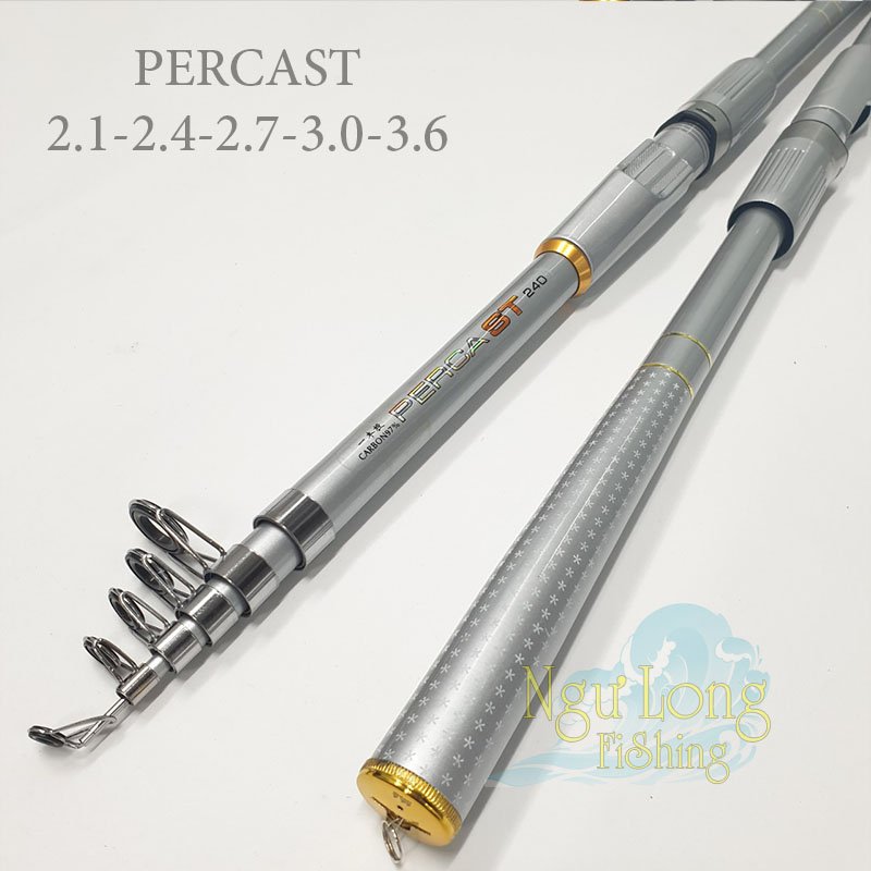 Cần câu lăng xê, câu lục Percast 97% Carbon độ dài 2m1-3m6 CM-2