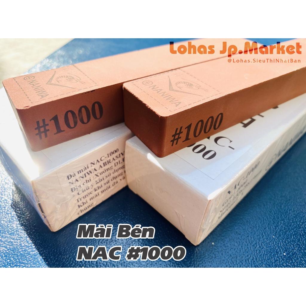 Đá Mài Nhật Bản Naniwa &quot;Mặt Trung - Mài Bén&quot; Cỡ Nhỏ NAC: #1000 | Kích Thước 133x28x18mm | Độ Sắc Bén Cao