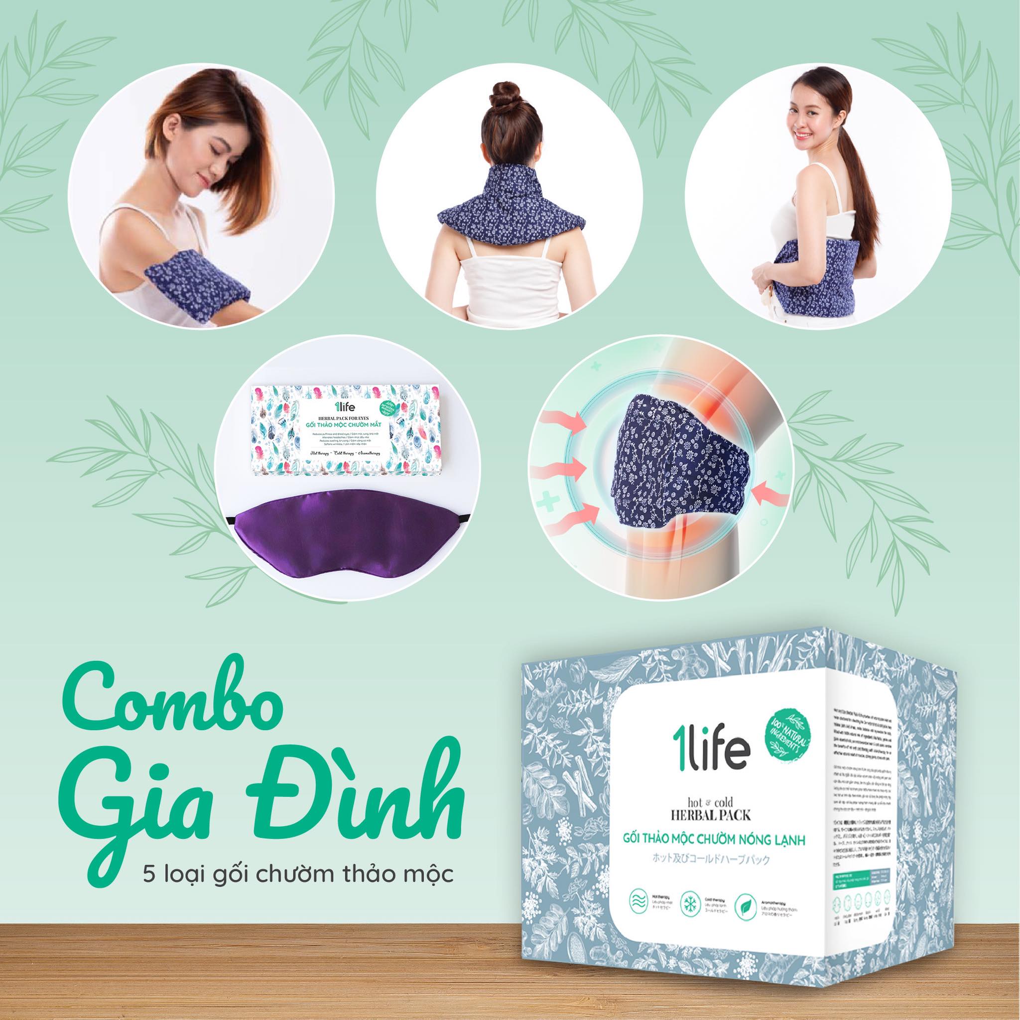 COMBO 5 GỐI CHƯỜM THẢO MỘC CHO GIA ĐÌNH