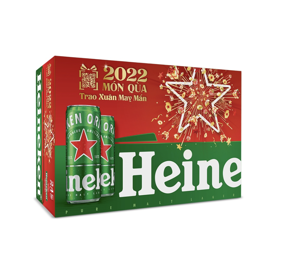 Bia Heineken Lon Cao 330ml - 24 lon