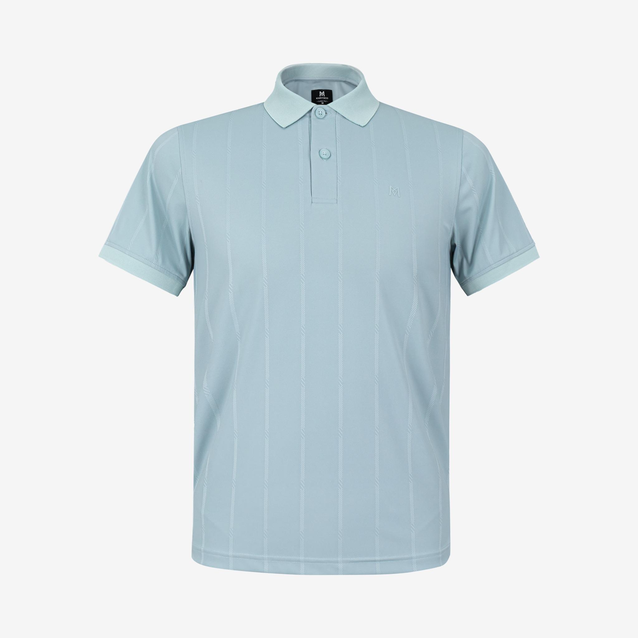 Áo polo nam KHATOCO không túi A2MN438R2-VNSC797-2708-N