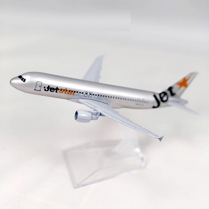 Mô hình máy bay tĩnh Airbus A320 Jetstar 16cm