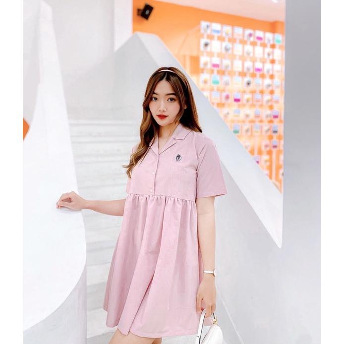 UPZ Đầm Babydoll Logo Hình (4 Màu)