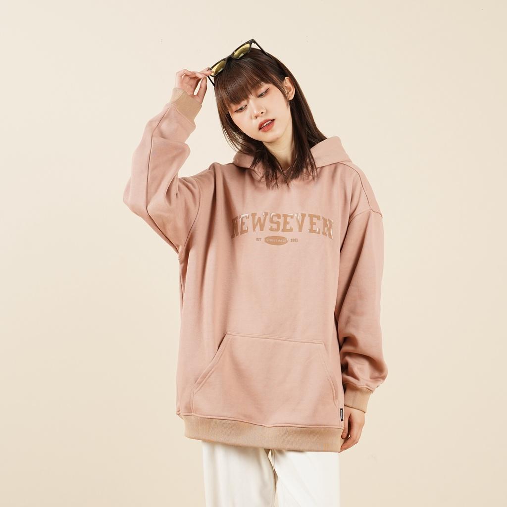 Áo hoodie nỉ bông N7 NEWSEVEN basic nam nữ form rộng thu đông Local Brand