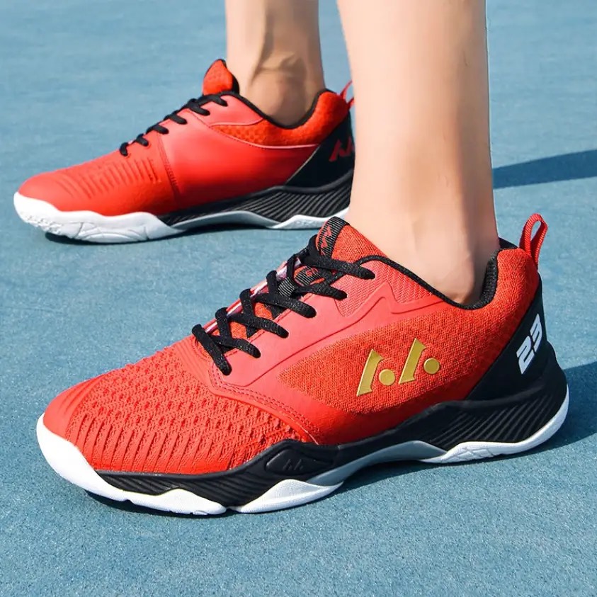 Giày cầu lông L023 mẫu mới màu đỏ cho cả nam và nữ