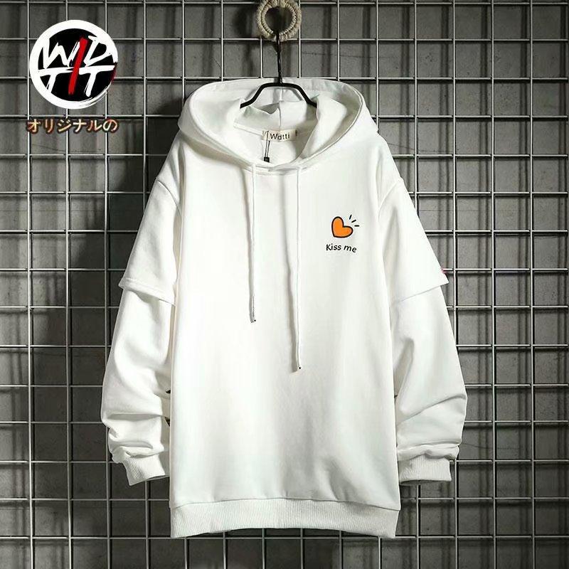 Áo Hoodie Giả Hai Lớp Phong Cách Hàn Quốc Dành Cho Nữ Size M-3Xl