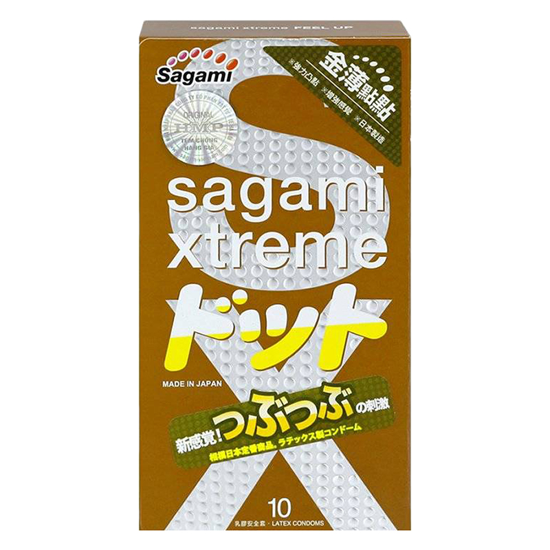 Bộ Bao Cao Su Siêu Mỏng Co Dãn Sagami Xtreme Feel Up (10 Bao) Và Gel Bôi Trơn Cao Cấp Sagami (60g)