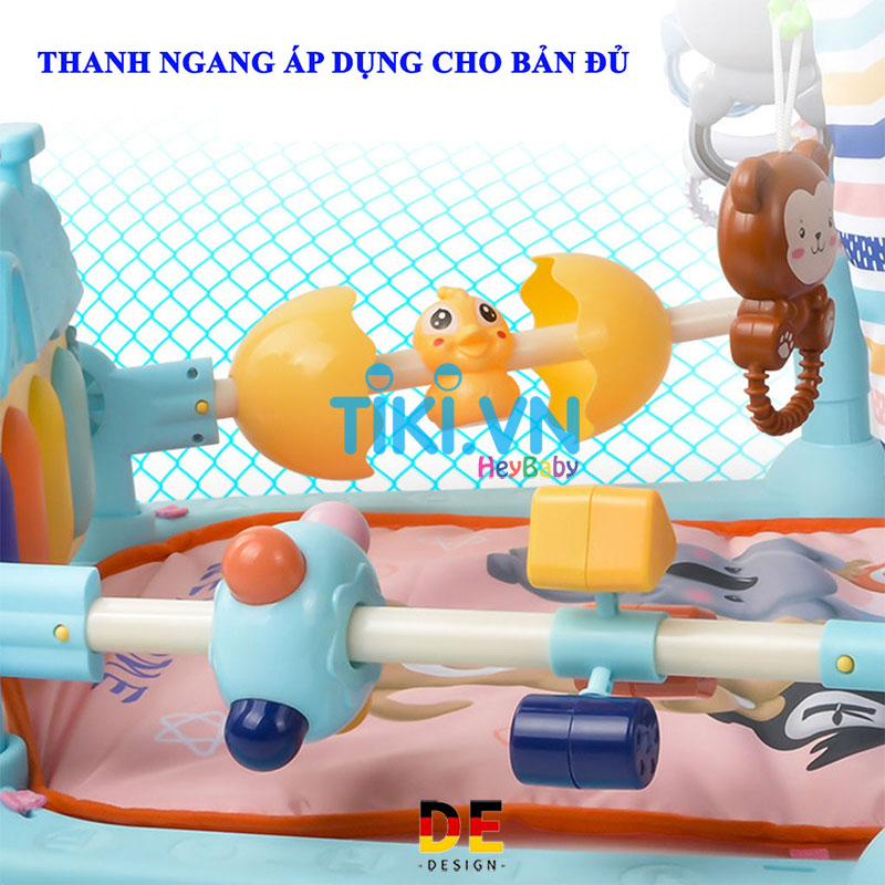 [Voucher 15k] Thảm Nhạc Nằm Chơi Cho Bé Mẫu Mới Cao Cấp, Có Bàn Nhạc Đèn Piano Nhấp Nháy, Bé Rất Thích Thú