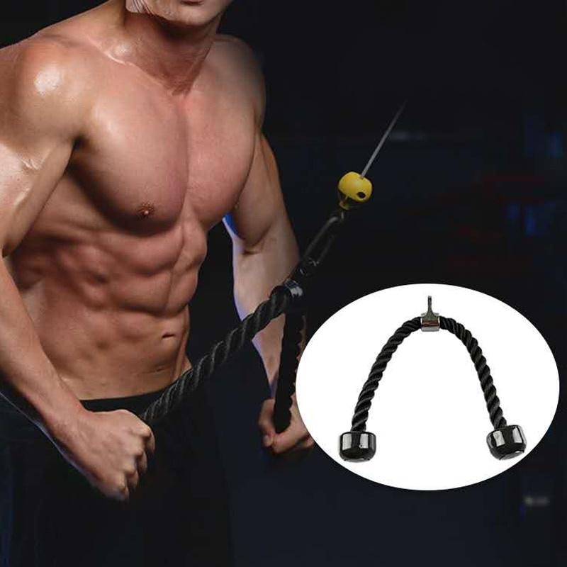 Triceps Rope Pull Down Heavy Duty Muscle Training Fitness Body Building Exercise Gym Workout Durable Non-Slip Sport Accessories