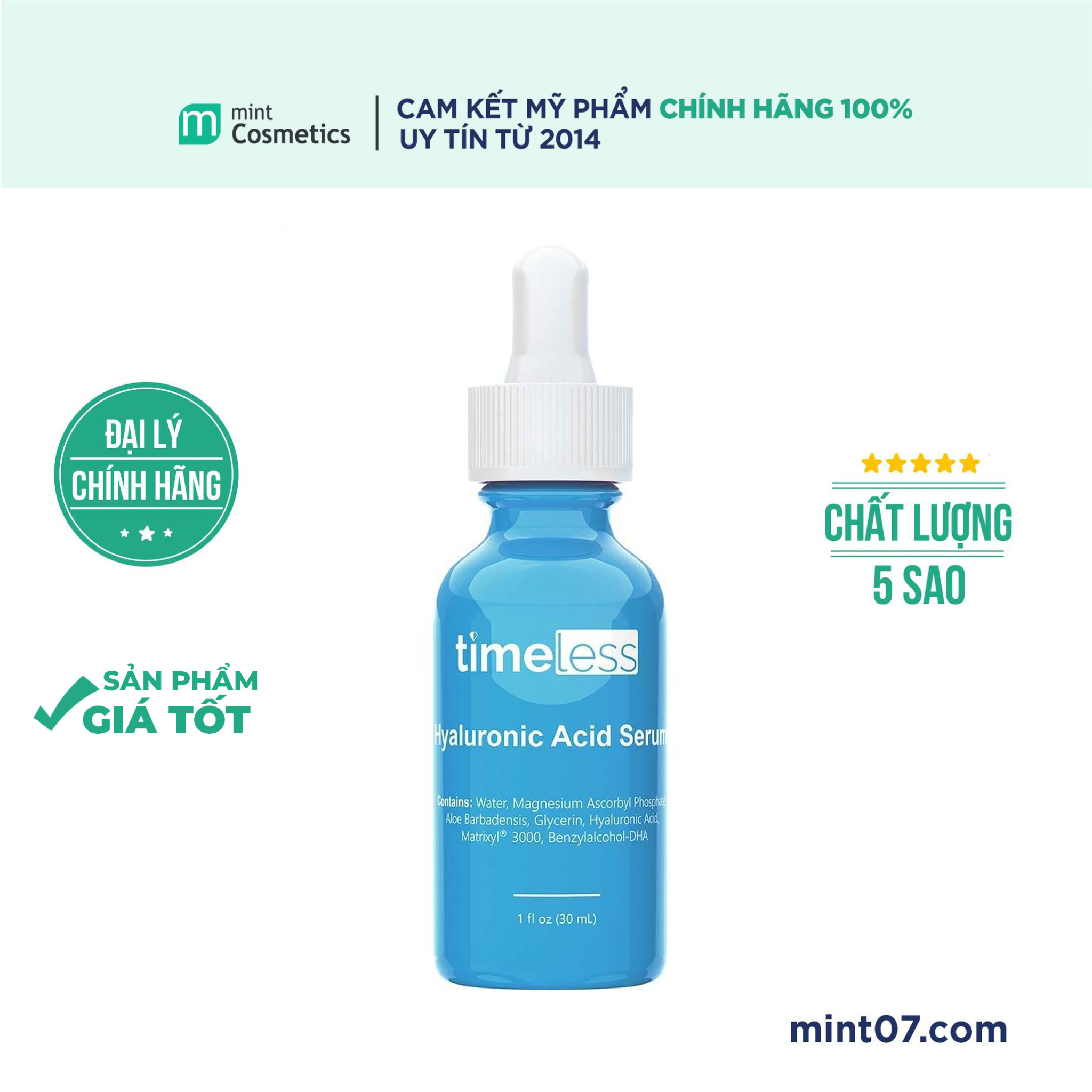 Serum Timeless Hyaluronic Acid + Vitamin C 30ml