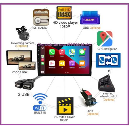 Màn hình DVD android 10.0 theo xe MAZDA3 đời 2013- 2014 Có Mặt Dưỡng và giắc zin xe Mazda3.