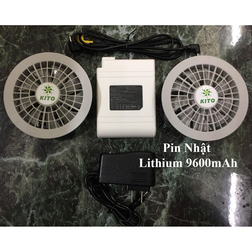 Bộ phụ kiện của Áo điều hòa công nghệ Nhật Bản pin 9600mah - bảo hành 1 năm