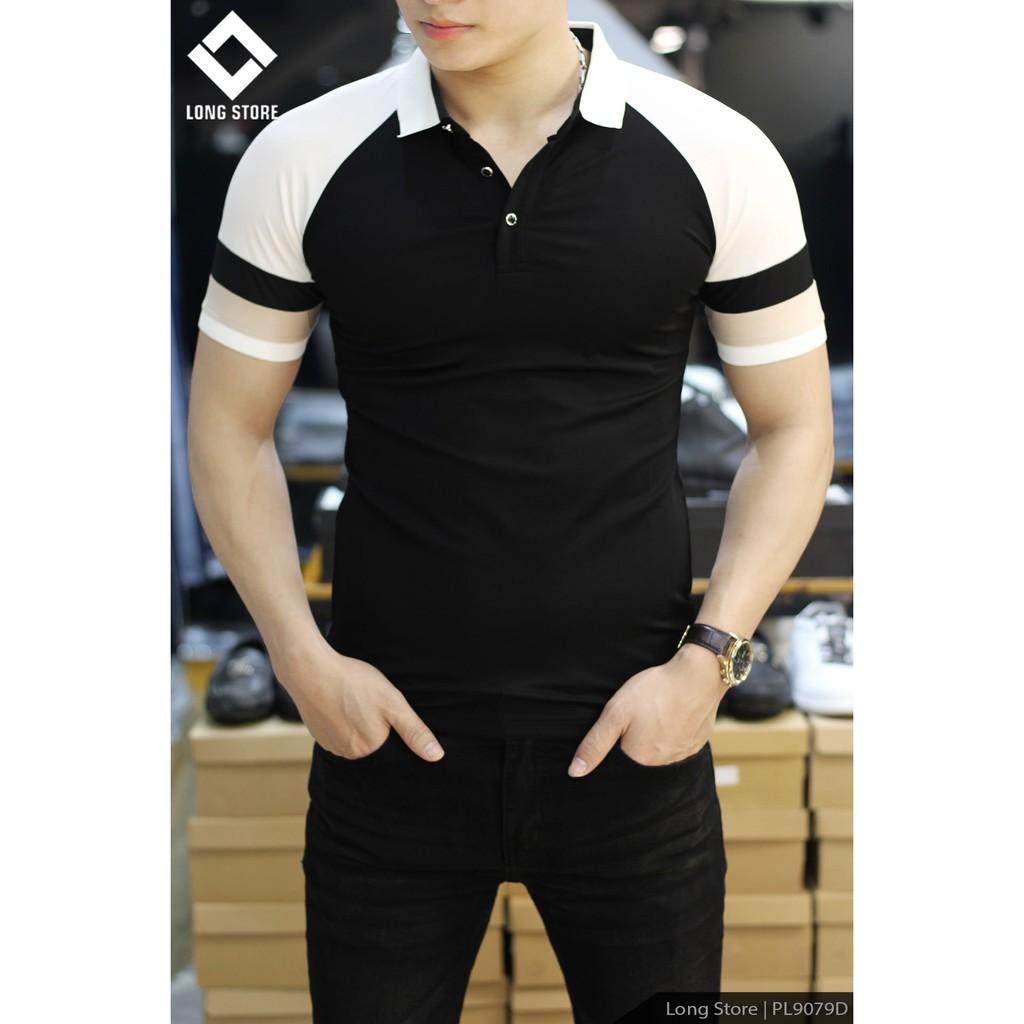 Áo thun nam có cổ áo polo nam chất co giãn thoáng mát mềm mịn PL350