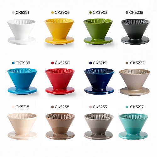 Phễu Pour over V60 01 sứ Hasami Nhật Bản Cafede Kona