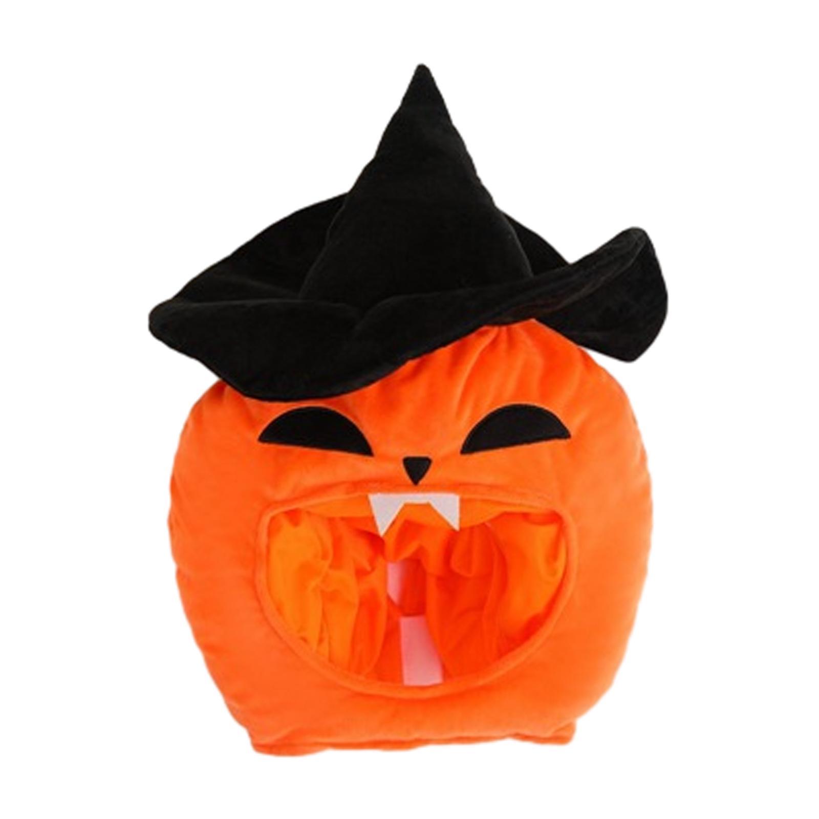 Plush Pumpkins Hat Plush Cap Cute Masquerade Fancy Dress Halloween Props Warm Hat Dress up Keep Warm Women Hat Cosplay Halloween Pumpkin Hat