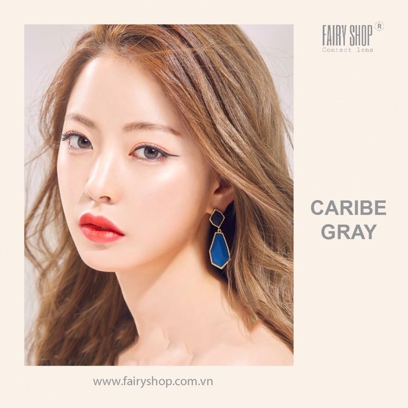 1 Chiếc Kính áp tròng Caribe Gray 14.0mm - FAIRY SHOP CONTACT LENS - độ 0 đến 8 silicone hydrogel Lens cho mắt thở