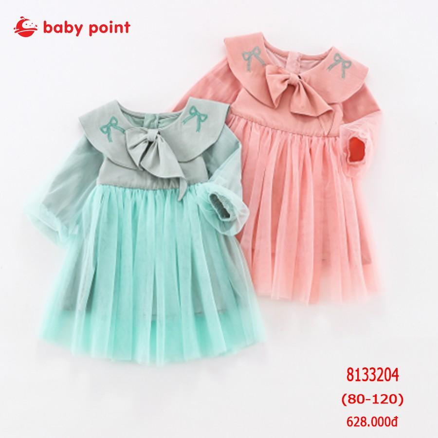 Váy, Đầm 2 Lớp Dài Tay Cho Bé Gái