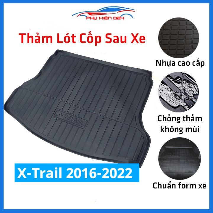 Thảm nhựa lót cốp X-Trail 2016-2017-2018-2019-2020-2021-2022 nhựa dẻo dày dặn đàn hồi tốt