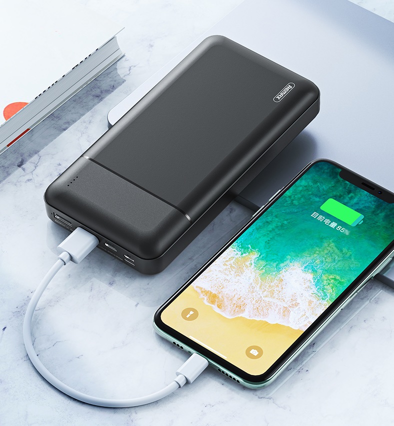 Pin sạc dự phòng Remax RPP-167 30000mAh Lango, 3 cổng input, 2 cổng output