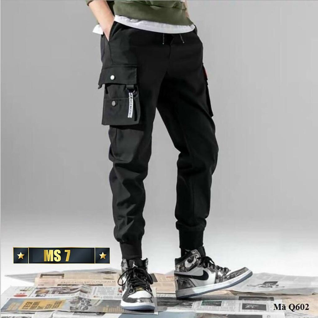 Quần Jogger Kaki Nam Túi Hộp Cao Cấp Bo Gấu Cạp Chun Đường may chuẩn đẹp phong cách đường phố hàn quốc skymen fashion