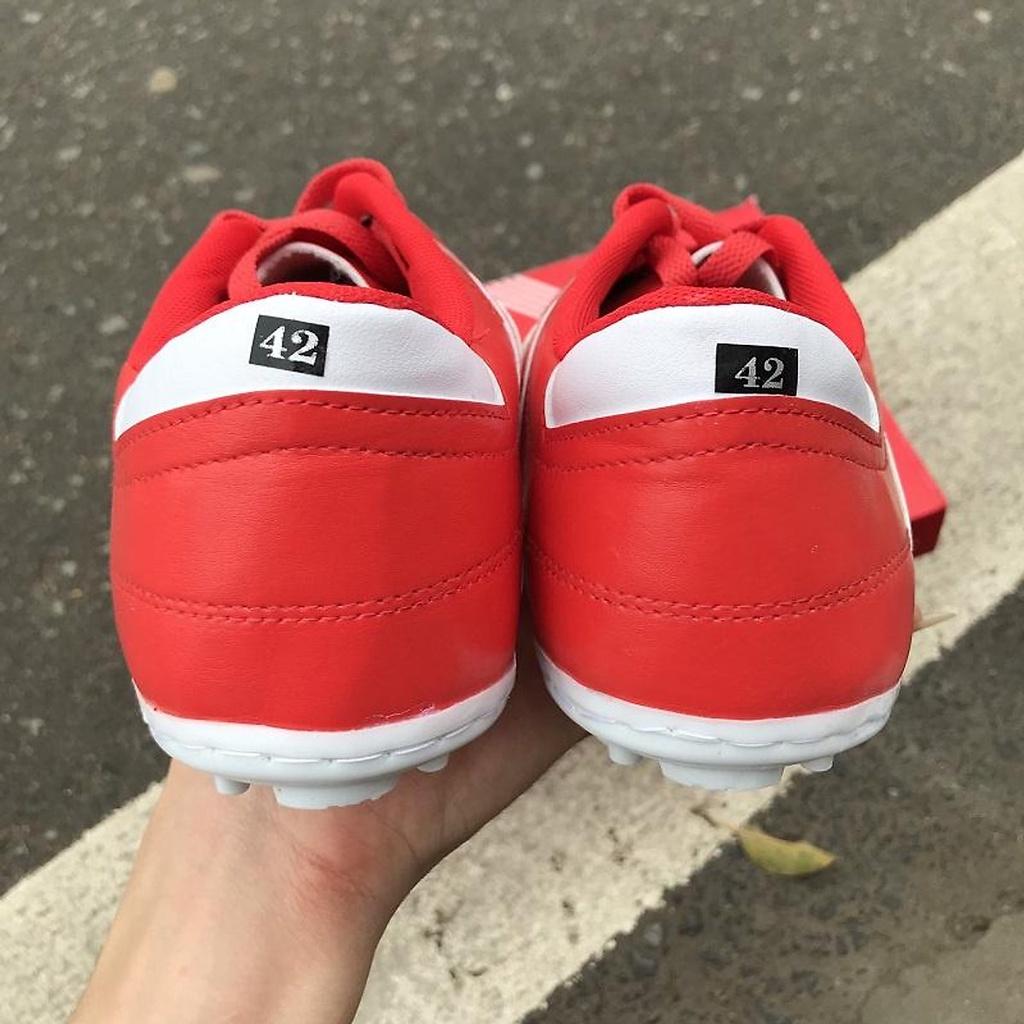 Đôi giày thể thao siêu phủi sân cỏ nhân tạo  3 sọc Đỏ