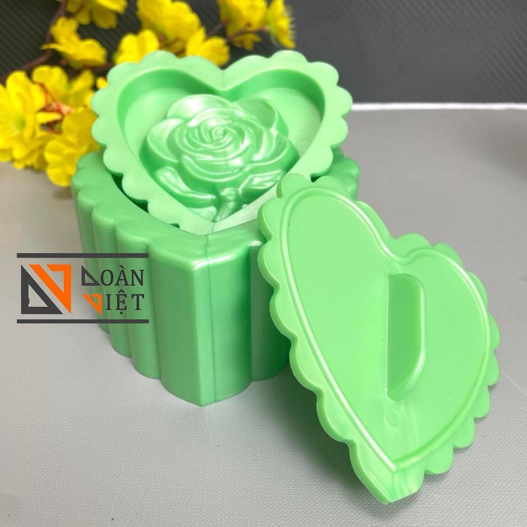 Khuôn TIM Nhấn Xôi Hình Hoa Hồng, Sen , Phước, Lộc, Thọ, Hỷ 10cm -3D SIÊU SẮC NÉT - Bí quyết làm bánh SIÊU ĐẸP, NHANH