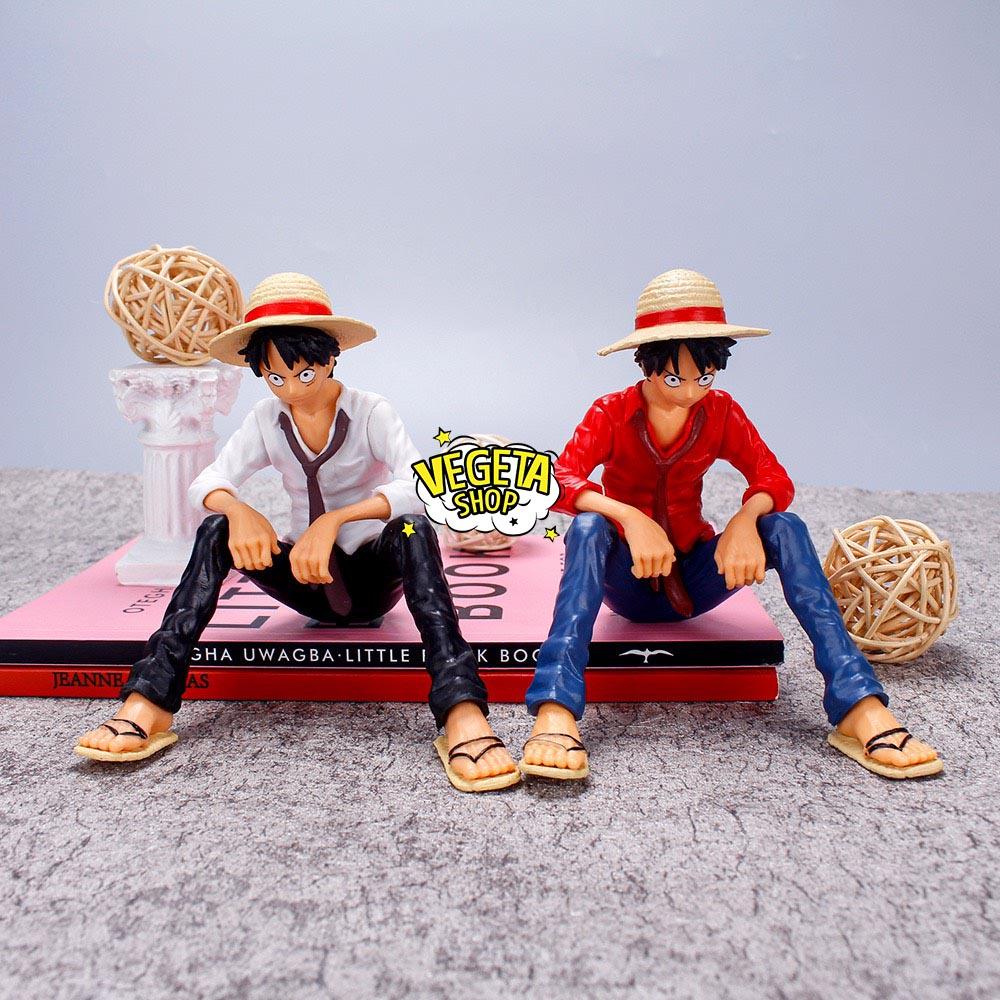 Mô hình One Piece - Luffy mũ rơm ngồi - Kích thước 8x12cm - Mô hình cực chắc tay, to, nặng, nét, đẹp