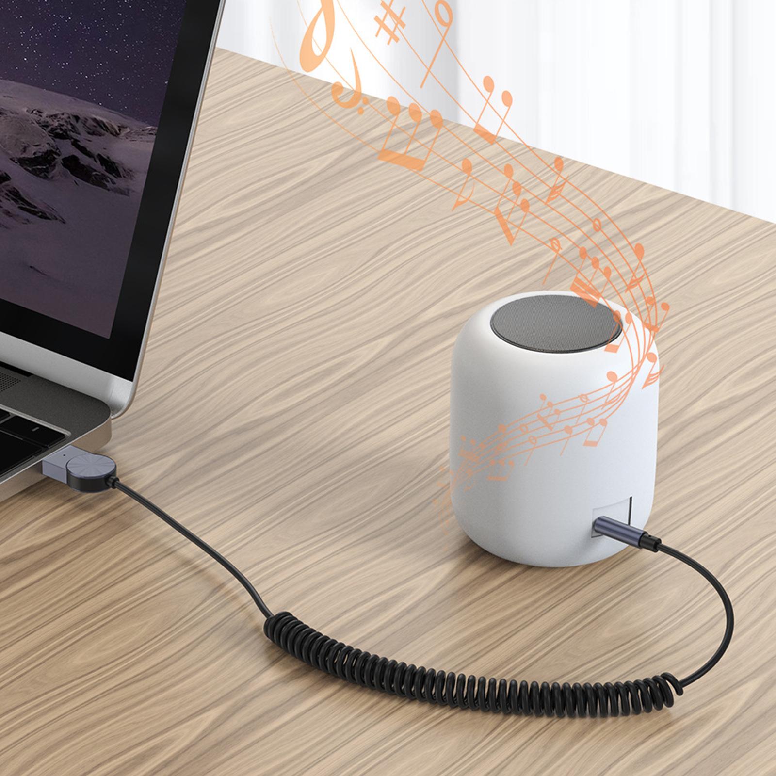 3.5mm Aux Bluetooth 5.0 Receiver Car Dongle Cable Adapter Transmitter