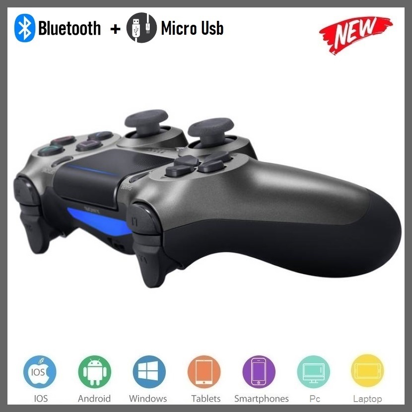 Gamepad Không dây Bluetooth PlayStation Gray cho máy tính - điện thoại - máy game Console