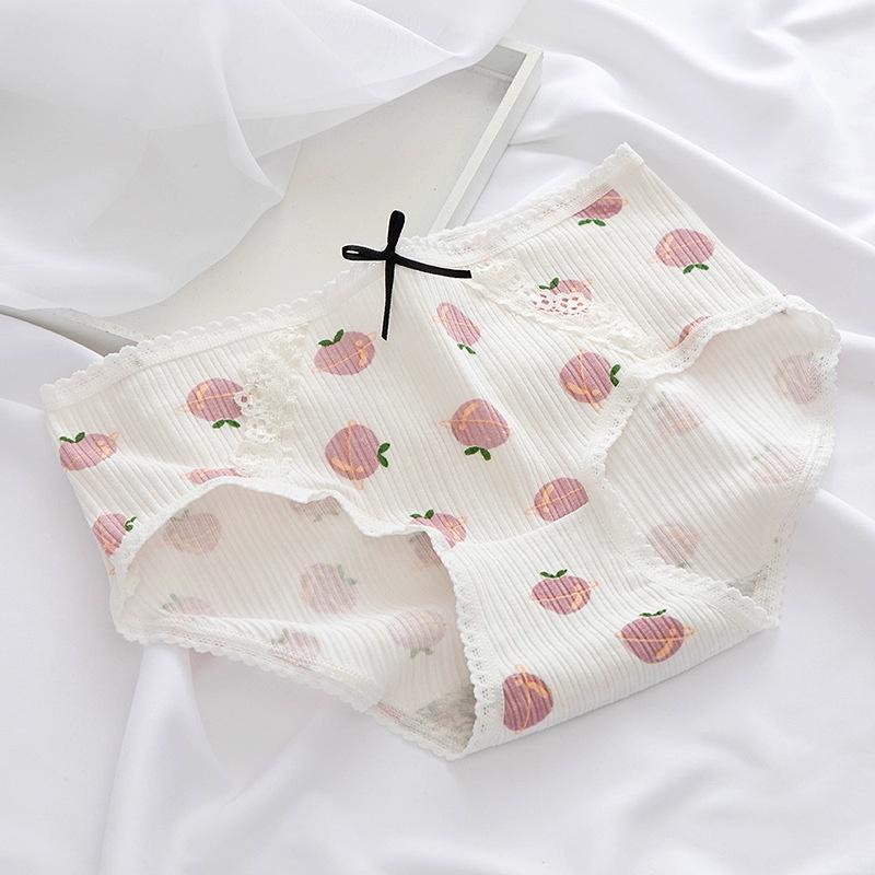 Quần lót nữ cotton kháng khuẩn họa tiết hoa quả dễ thương QLN024