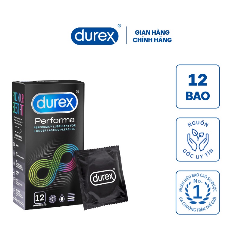 Combo 2 Bao cao su Durex Performa 12 bao - QuaTangMe Extaste