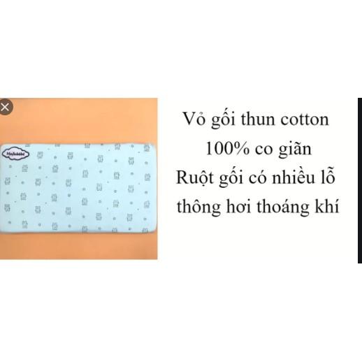 Gối cao su non ( Thông Hơi ) chống ngạt loại cao cấp , chống bẹp đầu cho bé sơ sinh (GIAO MẪU NGẪU NHIÊN)