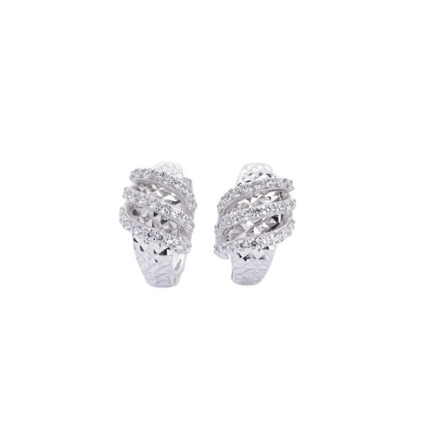 Bông Tai Nữ Bạc 925 Danny Jewelry Xi Bạch Kim Đính Đá CZ NI4GZ009