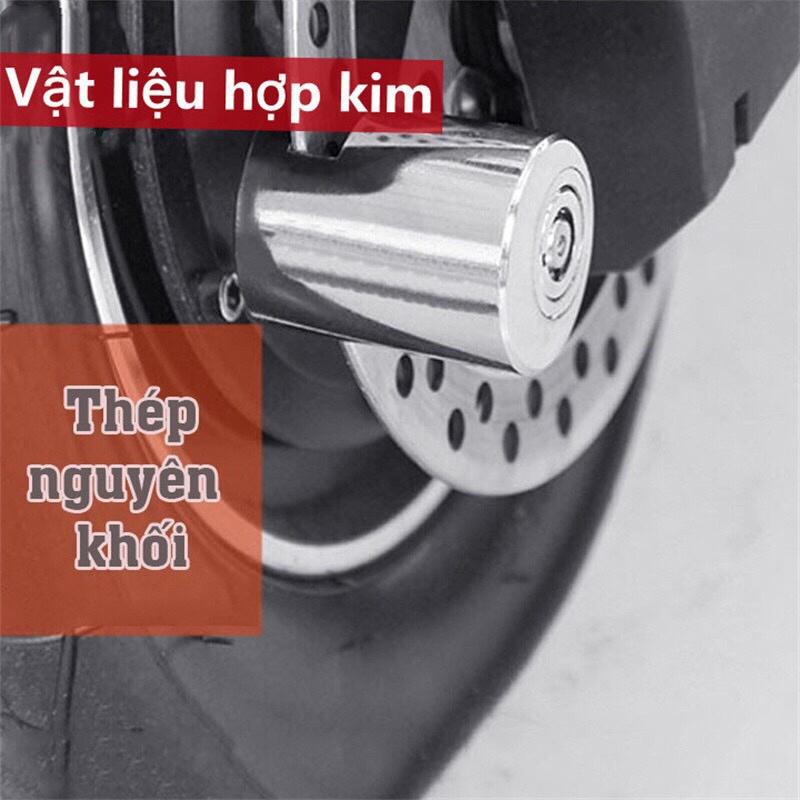 Khoá phanh đĩa xe máy chống trộm, chất liệu thép nguyên khối siêu bền