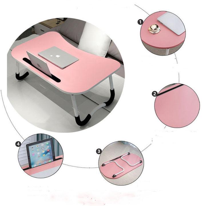 Bàn Học Gấp Gọn Thông Minh Có Khe Để Ipad Điện Thoại + Tặng Bàn Chải Đánh Răng - Miễn Phí Vận Chuyển